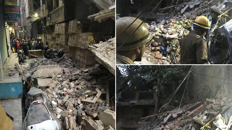 दिल्ली के गांधी नगर इलाके में मकान का हिस्सा ढहा, कई दबे- रेस्क्यू ऑपरेशन जारी