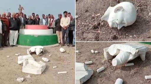 गुजरात के अमरेली में अज्ञात लोगों ने महात्मा गांधी की प्रतिमा तोड़ी, मामला दर्ज- आरोपियों की तलाश जारी गुजरात के अमरेली में अज्ञात लोगों ने महात्मा गांधी की प्रतिमा तोड़ी, मामला दर्ज- आरोपियों की तलाश जारी