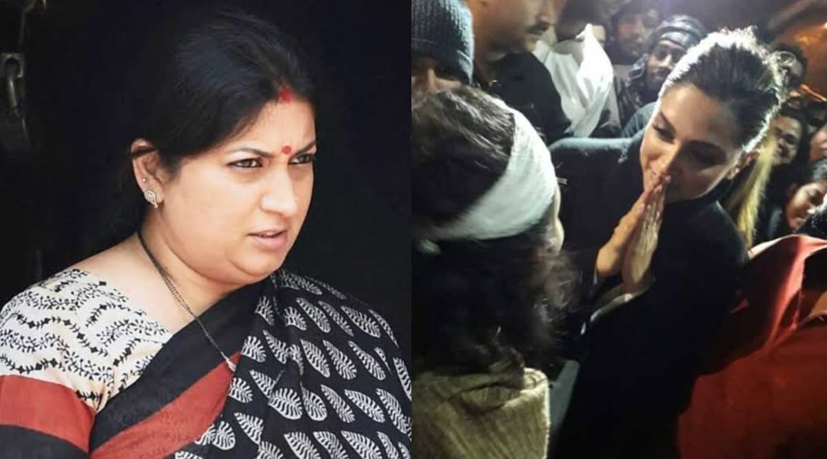 दीपिका पादुकोण पर बरसी स्मृति ईरानी, कहा- वो देश के टुकड़े चाहने वालों के साथ जाकर खड़ी हुईं दीपिका पादुकोण पर बरसी स्मृति ईरानी, कहा- वो देश के टुकड़े चाहने वालों के साथ जाकर खड़ी हुईं