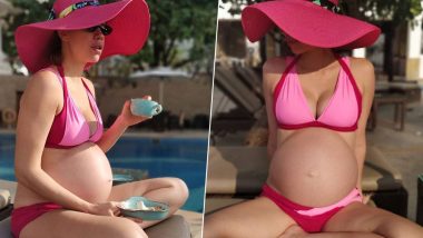 कल्कि कोचलिन ने पिंक बिकिनी पहन बेबी बंप को क्या फ्लॉन्ट, वायरल हुई तस्वीरें