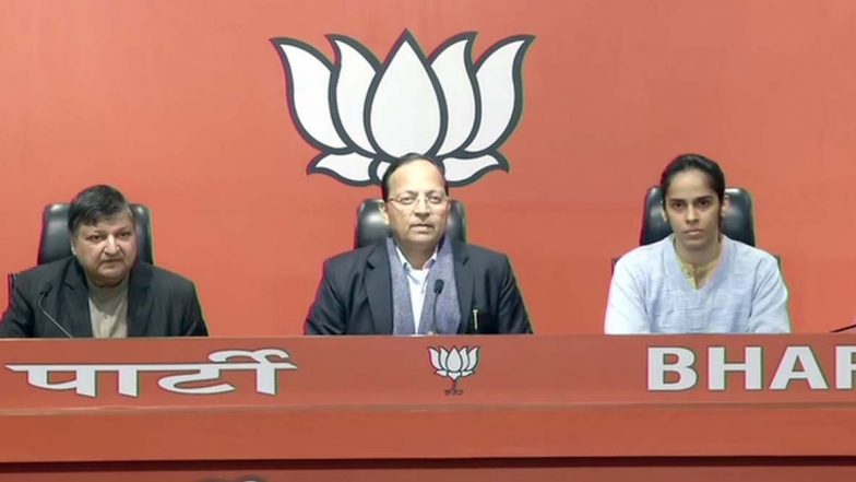 बीजेपी में शामिल होने के बाद बैडमिंटन स्टार साइना नेहवाल ने कहा- पीएम मोदी से प्रभावित होकर सियासत में आने का लिया फैसला