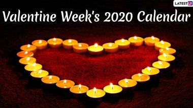 Valentine Week 2020 Calendar PDF Free Download Online: रोज़ डे, प्रपोज़ डे, किस डे से लेकर वेलेंनटाइन्स डे तक, देखें लव वीक की पूरी लिस्ट