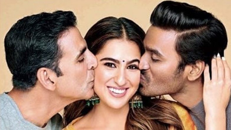 Atrangi Re: अक्षय कुमार और धनुष के साथ मिलकर सारा अली खान ने बनाई अतरंगी तिकड़ी, फर्स्ट लुक आया सामने