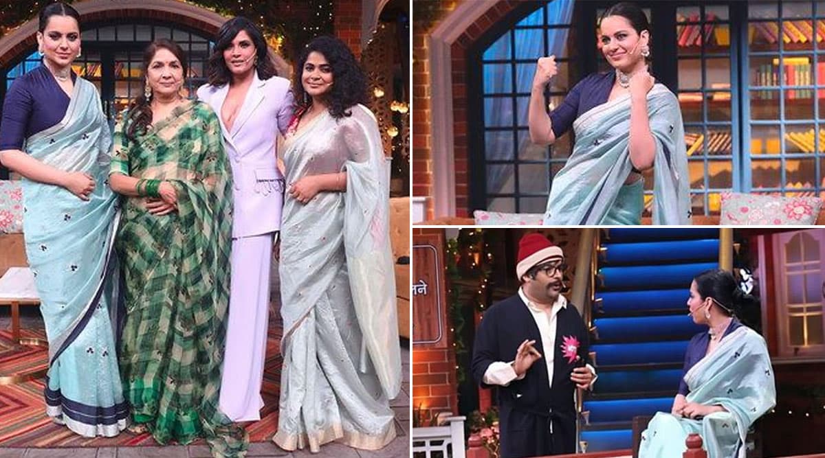 कंगना रनौत ने टीम 'पंगा' के साथ कपिल शर्मा के कॉमेडी शो में मचाया धमाल, देखें Photos कंगना रनौत ने टीम 'पंगा' के साथ कपिल शर्मा के कॉमेडी शो में मचाया धमाल, देखें Photos