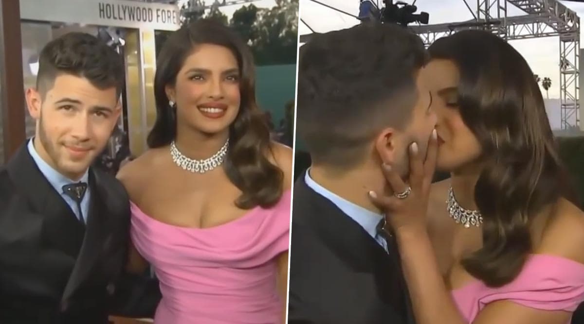 Golden Globes 2020: रेड कारपेट पर प्रियंका चोपड़ा और निक जोनस का दिखा आशिकाना अंदाज, एक-दूसरे को किस करते आए नजर Golden Globes 2020: रेड कारपेट पर प्रियंका चोपड़ा और निक जोनस का दिखा आशिकाना अंदाज, एक-दूसरे को किस करते आए नजर