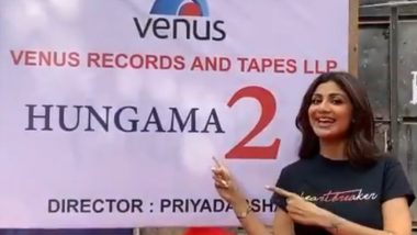 शिल्पा शेट्टी ने फिल्म हंगामा 2 की शूटिंग की शुरू, सेट से शेयर किया मजेदार वीडियो