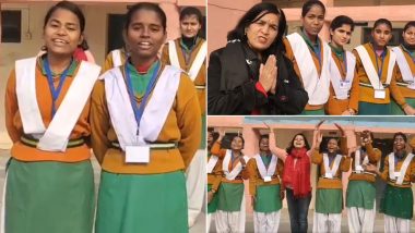दिल्ली: गवर्मेंट स्कूल की छात्राओं ने 18 भारतीय भाषाओं में नए साल की दी शुभकामनाएं, देखें वीडियो