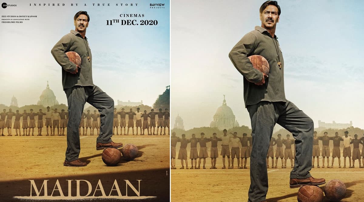 Maidaan: अजय देवगन स्टारर 'मैदान' हुई पोस्टपोन, एक्टर ने लेटेस्ट पोस्टर शेयर करके बताई नई रिलीज डेट Maidaan: अजय देवगन स्टारर 'मैदान' हुई पोस्टपोन, एक्टर ने लेटेस्ट पोस्टर शेयर करके बताई नई रिलीज डेट