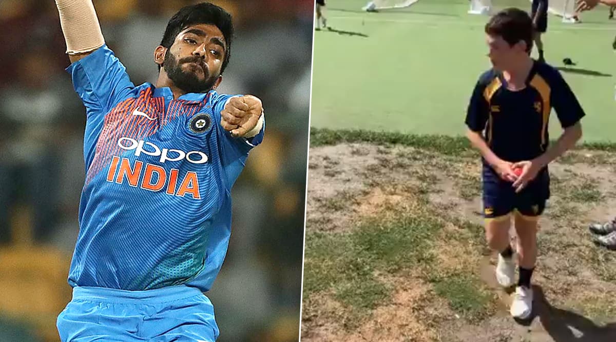 ऑकलैंड में जसप्रीत बुमराह की तरह गेंदबाजी करता हुआ नजर आया बच्चा, देखें वायरल वीडियो ऑकलैंड में जसप्रीत बुमराह की तरह गेंदबाजी करता हुआ नजर आया बच्चा, देखें वायरल वीडियो
