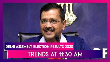 Delhi Assembly Election Results 2020 Trends At 11:30 AM: Arvind Kejriwal की AAP को मिली बहुमत