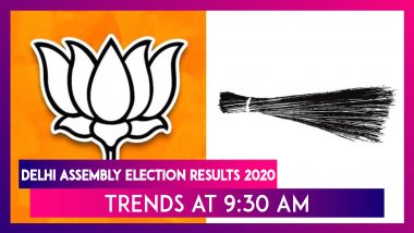 Delhi Assembly Election Results 2020 Trends At 9:30 AM: AAP 51 और BJP 19 सीटों पर आगे