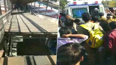 मध्यप्रदेश: भोपाल रेलवे स्टेशन पर बड़ा हादसा, फुटओवर ब्रिज का हिस्सा गिरा, 6 यात्री घायल