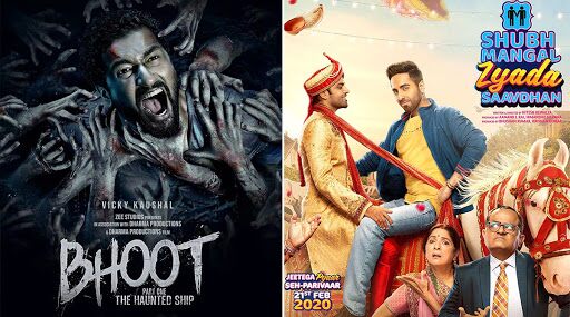 Shubh Mangal Zyada Saavdhan Vs Bhoot Box Office Collection Day 1: बॉक्स ऑफिस की टक्कर में विक्की कौशल पर भारी पड़े आयुष्मान खुराना, जानिए दोनों फिल्मो के कलेक्शन के बारें में