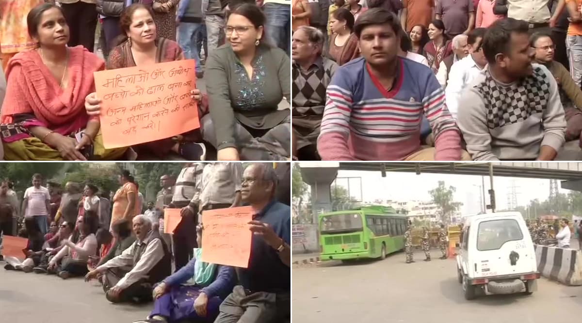 शाहीन बाग: बंद सड़कों को खोलने की मांग को लेकर सरिता विहार और जसोला विहार के लोगों ने किया विरोध प्रदर्शन शाहीन बाग: बंद सड़कों को खोलने की मांग को लेकर सरिता विहार और जसोला विहार के लोगों ने किया विरोध प्रदर्शन