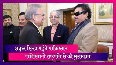 Shatrughan Sinha in Pakistan: Shatrughan Sinha meets Pakistan President Arif Alvi in Lahore