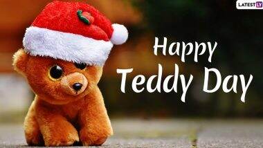 Teddy Day 2020 Wishes & Messages: अपने प्यार को भेजें ये रोमांटिक हिंदी WhatsApp Status, GIF Images, Facebook Greetings, Shayari, SMS, Wallpapers और उनसे कहें टेडी डे मुबारक