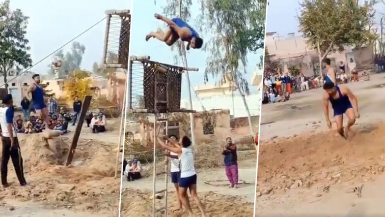 इसे कहते हैं देसी जुगाड़, सीढ़ी और चारपाई की मदद से पोल वॉल्ट करता दिखा पंजाब का यह शख्स, देखें वायरल वीडियो