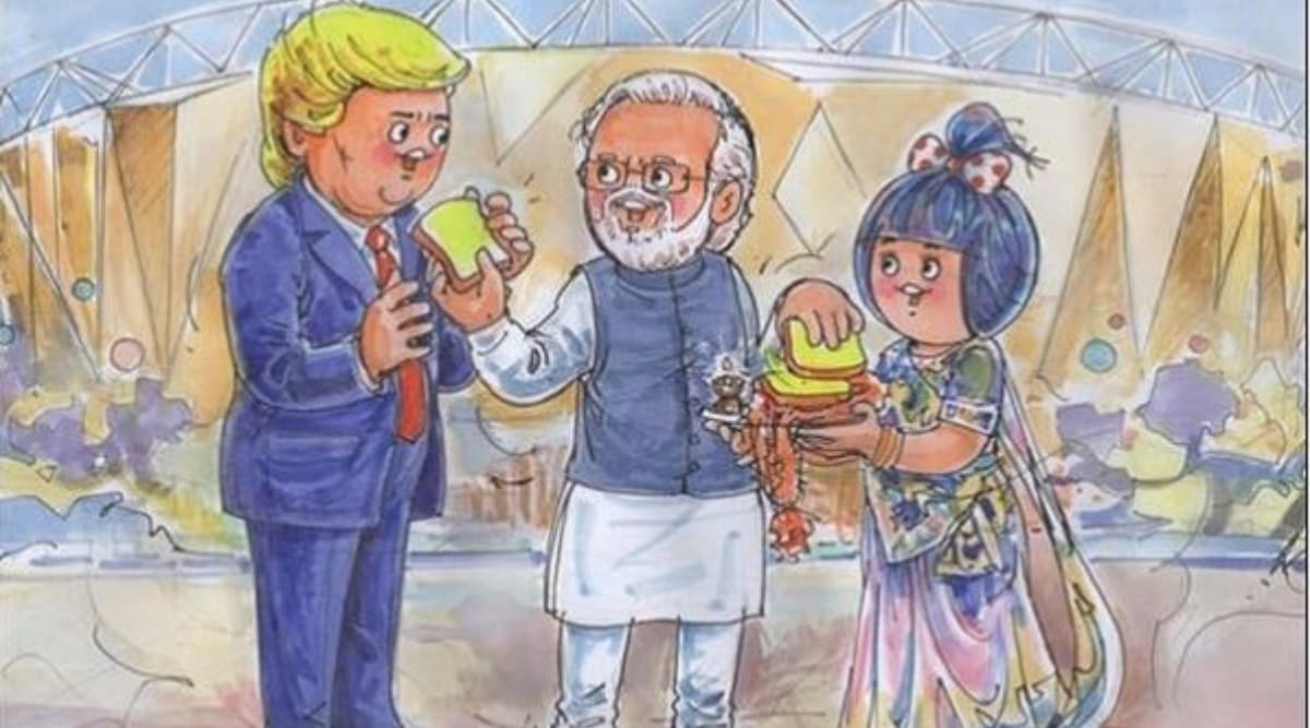 अमेरिकी राष्ट्रपति का अमूल ने किया खास अंदाज में स्वागत, डोनाल्ड ट्रंप और पीएम मोदी का बनाया ये स्पेशल डूडल अमेरिकी राष्ट्रपति का अमूल ने किया खास अंदाज में स्वागत, डोनाल्ड ट्रंप और पीएम मोदी का बनाया ये स्पेशल डूडल