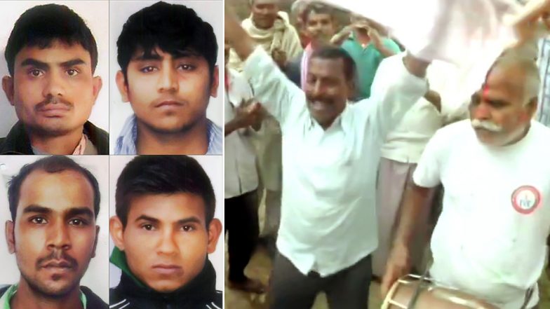 देश की बेटी निर्भया को 7 साल और 3 महीने बाद मिला इंसाफ, किसी ने दिखाया विक्ट्री का निशाना तो कहीं बटी मिठाईयां