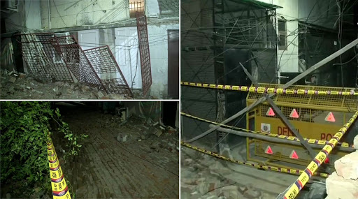 दिल्लीः लाजपत नगर में स्थित मॉडल आई हॉस्पिटल की दीवार गिरी, 2 की मौत, 1 घायल