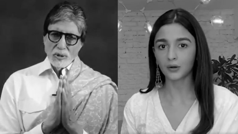 कोरोना वायरस के खिलाफ एकजुट हुए बॉलीवुड सितारें, अमिताभ बच्चन से लेकर आलिया भट्ट तक ने फैन्स की अपील (Video)