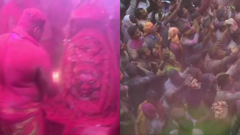 Happy Holi 2020: वृंदावन के बांके बिहारी मंदिर में कान्हा के रंग में रंगे लोग, उज्जैन के महाकालेश्वर मंदिर में खेली गई अबीर-गुलाल की होली, देखें तस्वीरें