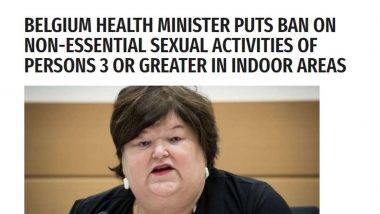 Fact Check: COVID-19 से बचने के लिए बेल्जियम में गैर जरूरी SEX गतिविधियों पर लगी रोक? जानें वायरल आर्टिकल की सच्चाई