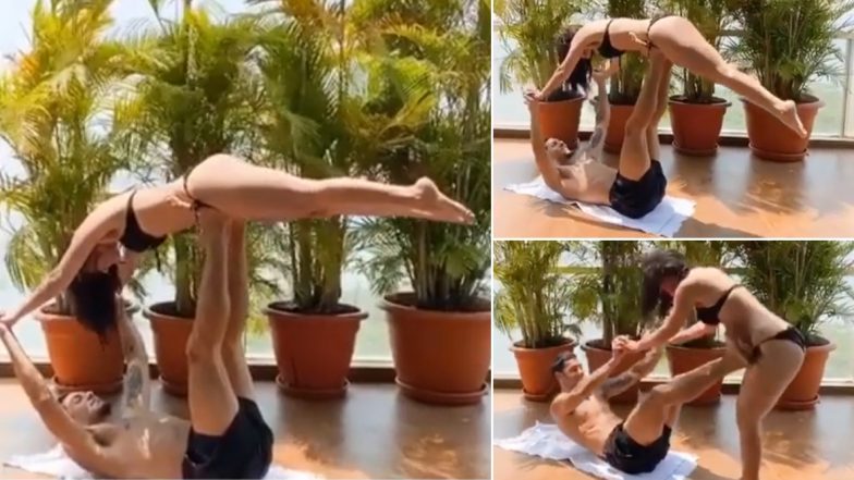 Video: टाइगर श्रॉफ की बहन कृष्णा श्रॉफ ने हॉट अंदाज में किया योगा, फिटनेस देखकर छुट जाएंगे पसीने 