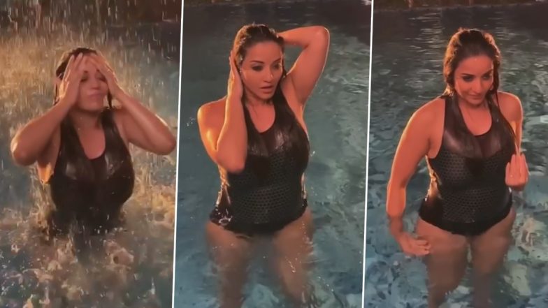 मोनालिसा का Hot स्विमिंग पूल Video इंटरनेट पर हुआ Viral, होली के पहले दिलकश अंदाज में आईं नजर 