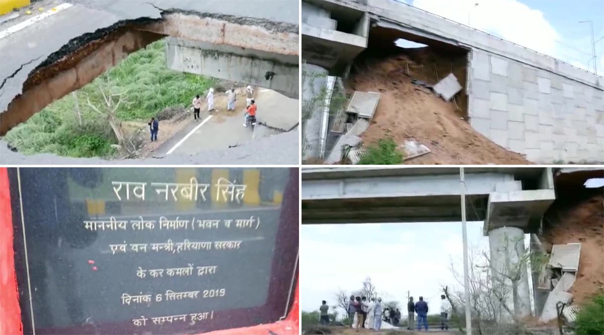 दिल्ली से सटे गुरुग्राम के पटौदी फ्लाईओवर का एक हिस्सा गिरा, 7 महीने पहले ही हुआ था उद्घाटन दिल्ली से सटे गुरुग्राम के पटौदी फ्लाईओवर का एक हिस्सा गिरा, 7 महीने पहले ही हुआ था उद्घाटन