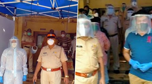 मुंबई: कोरोना की चपेट में धारावी, पुलिस स्टेशन के बाहर शिवसेना सांसद राहुल शेवाले ने लगवाया पुलिसकर्मियों के लिए सैनिटाइजेशन टेंट मुंबई: कोरोना की चपेट में धारावी, पुलिस स्टेशन के बाहर शिवसेना सांसद राहुल शेवाले ने लगवाया पुलिसकर्मियों के लिए सैनिटाइजेशन टेंट