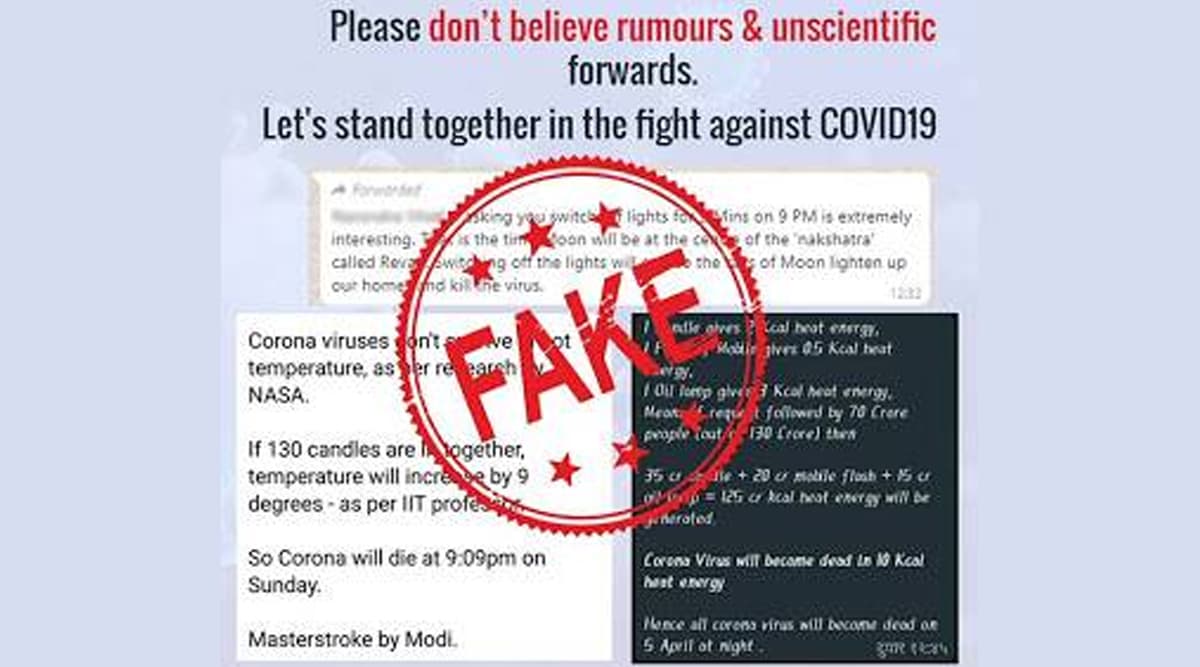 Fact Check: पीएम मोदी ने देशवासियों से की दीया जलाने की अपील, क्या इससे मर जाएगा कोरोना वायरस? जाने वायरल मैसेज की सच्चाई Fact Check: पीएम मोदी ने देशवासियों से की दीया जलाने की अपील, क्या इससे मर जाएगा कोरोना वायरस? जाने वायरल मैसेज की सच्चाई