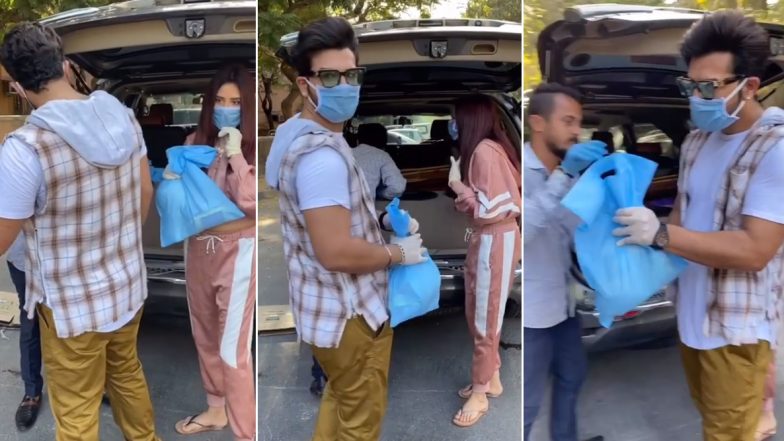 लॉकडाउन के बीच पारस छाबड़ा और माहिरा शर्मा ने जरूरतमंदों में बांटे राशन के पैकेट (Video)
