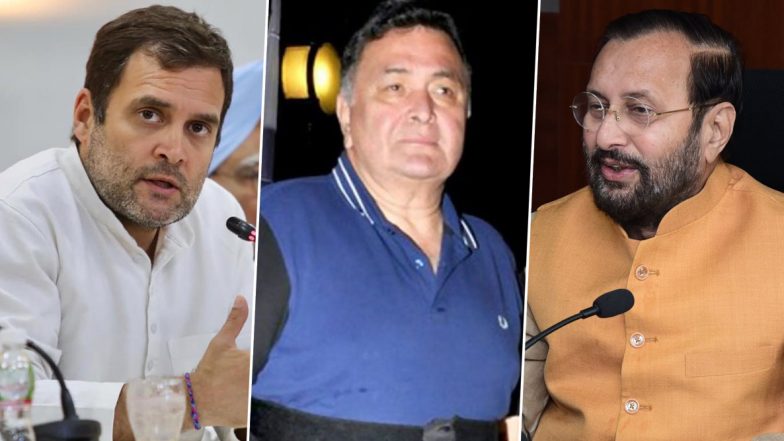 RIP Rishi Kapoor: ऋषि कपूर के निधन से बॉलीवुड में शोक की लहर, राहुल गांधी और प्रकाश जावड़ेकर समेत इन राजनेताओं ने ट्विटर पर दी श्रद्धांजलि