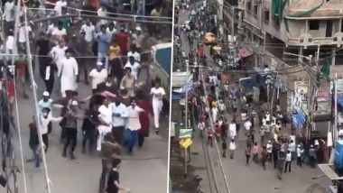 पश्चिम बंगाल के हावड़ा में पुलिस पर हमला, भीड़ ने किया पथराव और फेंकी बोतलें