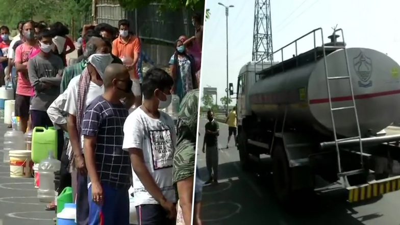 कोरोना संकट के बीच अब पानी को तरसी दिल्ली, चिल्ला गांव के लोग घंटों कतारों में खड़े रहने को मजबूर
