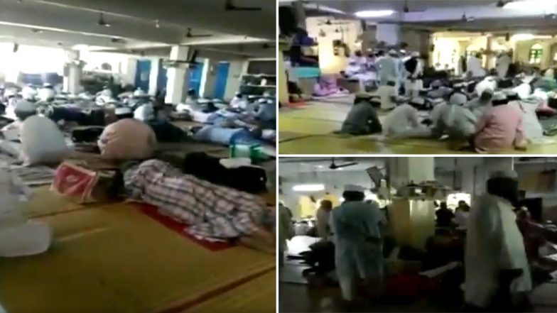 कोरोना संकट ने बीच चर्चा का केंद्र बनें निजामुद्दीन मरकज का पहला वीडियो आया सामने, बिल्डिंग के अंदर बड़ी संख्या में दिख रहें लोग; Watch Video