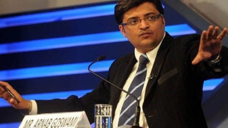 कांग्रेस अध्यक्ष सोनिया गांधी पर टिप्पणी मामले में जर्नलिस्ट अर्नब गोस्वामी से की गई पूछताछ