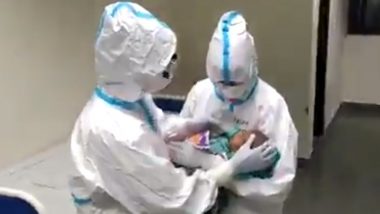 छत्तीसगढ़: महिला में हुई कोविड-19 संक्रमण की पुष्टि तो उसकी 3 महीने की बच्ची की देखभाल  कर रहा है रायपुर AIIMS नर्सिंग स्टाफ, देखें वीडियो