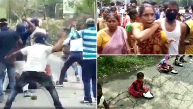पश्चिम बंगाल: नॉर्थ 24 परगना में स्थानीय लोगों और पुलिस के बीच झड़प, लॉकडाउन के दौरान राशन वितरण को लेकर हुआ विवाद (Watch Video)