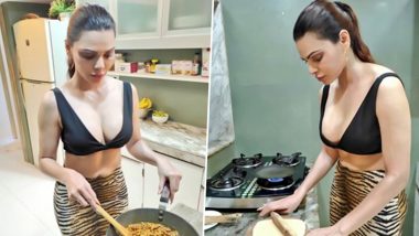 Sherlyn Chopra Hot Photo: हॉट एक्ट्रेस शर्लिन चोपड़ा ने खाना बनाते हुए पोस्ट की बोल्ड फोटो, लिखा-देखकर एन्जॉय करें 