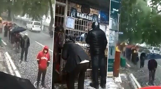 Lockdown 3.0: उत्तराखंड के नैनीताल में देखें गए शराब के शौकीन, ओले और बारिश के बीच लाइन में डटे रहे (Watch Video)