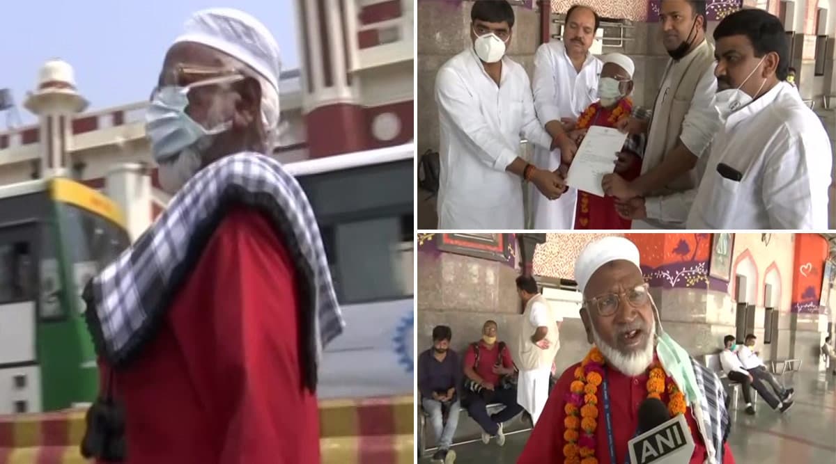 उत्तर प्रदेश: चारबाग रेलवे स्टेशन पर 80 वर्षीय बुजुर्ग कुली मुजीबुल्ला प्रवासी मजदूरों और कामगारों की कर रहें हैं निःशुल्क सेवा उत्तर प्रदेश: चारबाग रेलवे स्टेशन पर 80 वर्षीय बुजुर्ग कुली मुजीबुल्ला प्रवासी मजदूरों और कामगारों की कर रहें हैं निःशुल्क सेवा