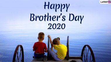 Happy Brother’s Day 2020 Wishes: ब्रदर्स डे पर अपने भाईयों को दिलाएं खास होने का एहसास, भेजें ये आकर्षक WhatsApp Stickers, Facebook Messages, GIF Greetings, HD Images और वॉलपेपर्स