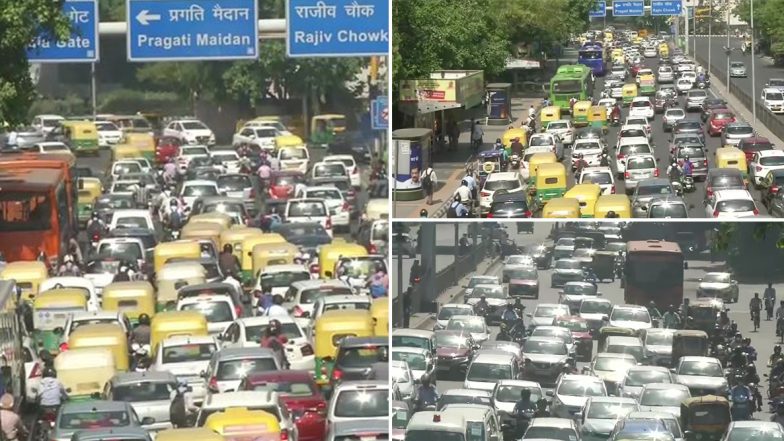 Delhi Traffic Update: लॉकडाउन 4.0 में दी गई छूट की वजह से दिल्ली के कई इलाकों में लगा लंबा ट्रैफिक जाम, कालिंदी कुंज और आईटीओ में थमी गाड़ियों की रफ्तार; देखें तस्वीरें
