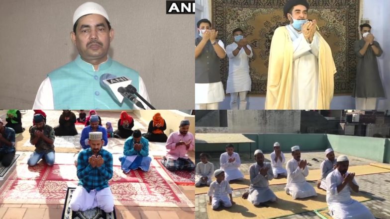 Eid 2020 Celebration: शाहनवाज हुसैन सहित आम लोगों ने घरों में अदा की ईद की नमाज, मुस्लिम धर्म गुरुओं ने ऐसे दी ईद-उल-फितर की मुबारकबाद, देखें देश के अलग-अलग हिस्सों की तस्वीरें