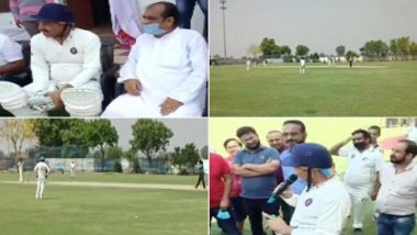लॉकडाउन का उल्लंघन कर क्रिकेट खेलने सोनीपत पहुंचे दिल्ली बीजेपी चीफ मनोज तिवारी, न पहना मास्क और न किया सोशल डिस्टेंसिंग का पालन (Watch Photos & Videos)