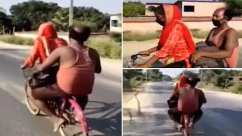 गुरुग्राम से अपने घायल पिता को साइकिल पर बैठा 15 वर्षीय लड़की बिहार के दरभंगा पहुंची, लॉकडाउन के चलते 1200 किलोमीटर का सफर किया तय 