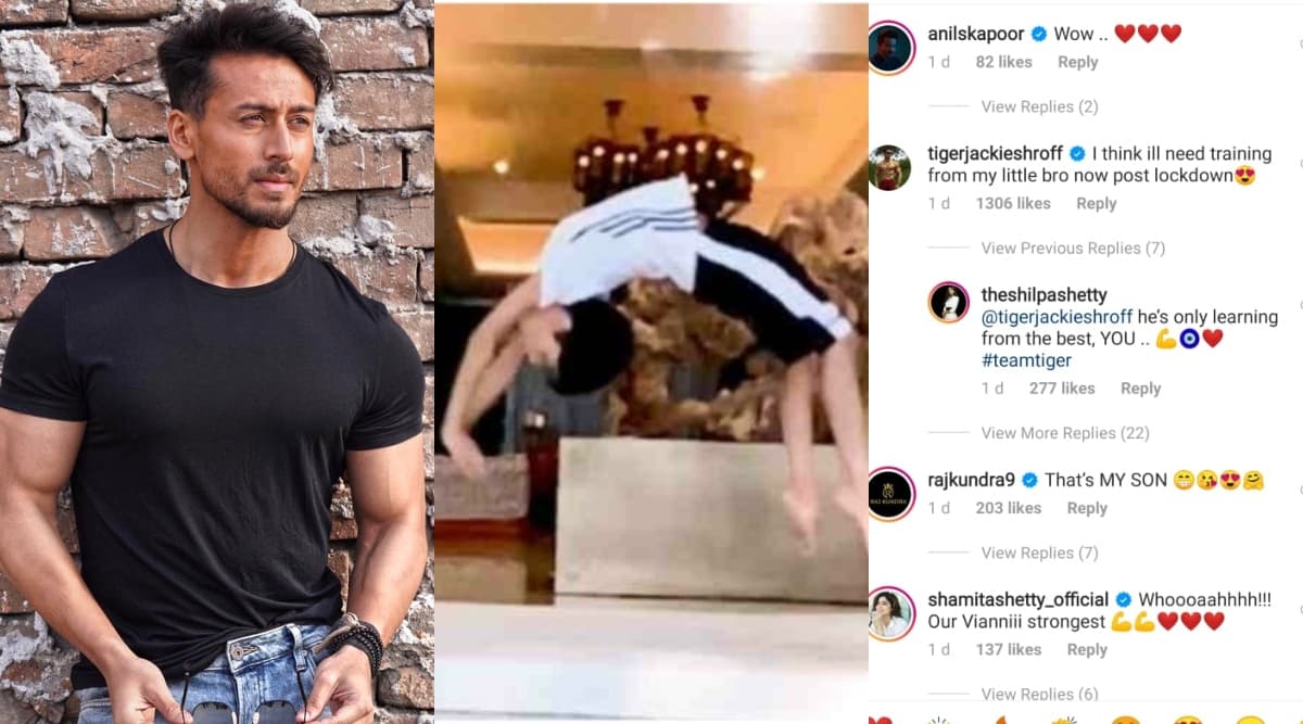 शिल्पा शेट्टी के बेटे वियान की बैक फ्लिप देखकर इम्प्रेस हुए टाइगर श्रॉफ, कहा- लॉकडाउन के बाद साथ करूंगा ट्रेनिंग शिल्पा शेट्टी के बेटे वियान की बैक फ्लिप देखकर इम्प्रेस हुए टाइगर श्रॉफ, कहा- लॉकडाउन के बाद साथ करूंगा ट्रेनिंग