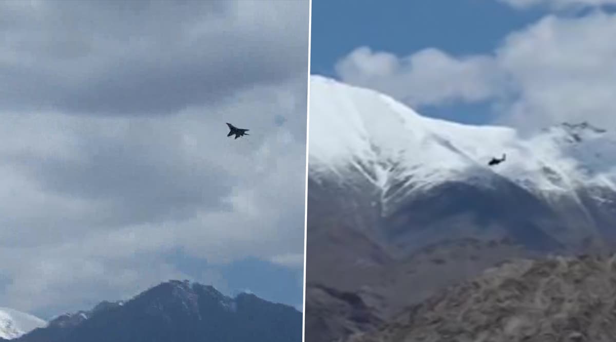 चीन से टकराव के बाद लेह-लद्दाख में मुस्तैद हुई वायुसेना, IAF प्रमुख आरकेएस भदौरिया ने की समीक्षा चीन से टकराव के बाद लेह-लद्दाख में मुस्तैद हुई वायुसेना, IAF प्रमुख आरकेएस भदौरिया ने की समीक्षा